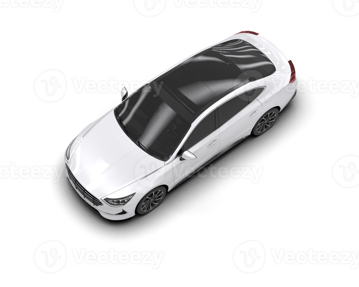 Modern car isolated on background. 3d rendering - illustration png