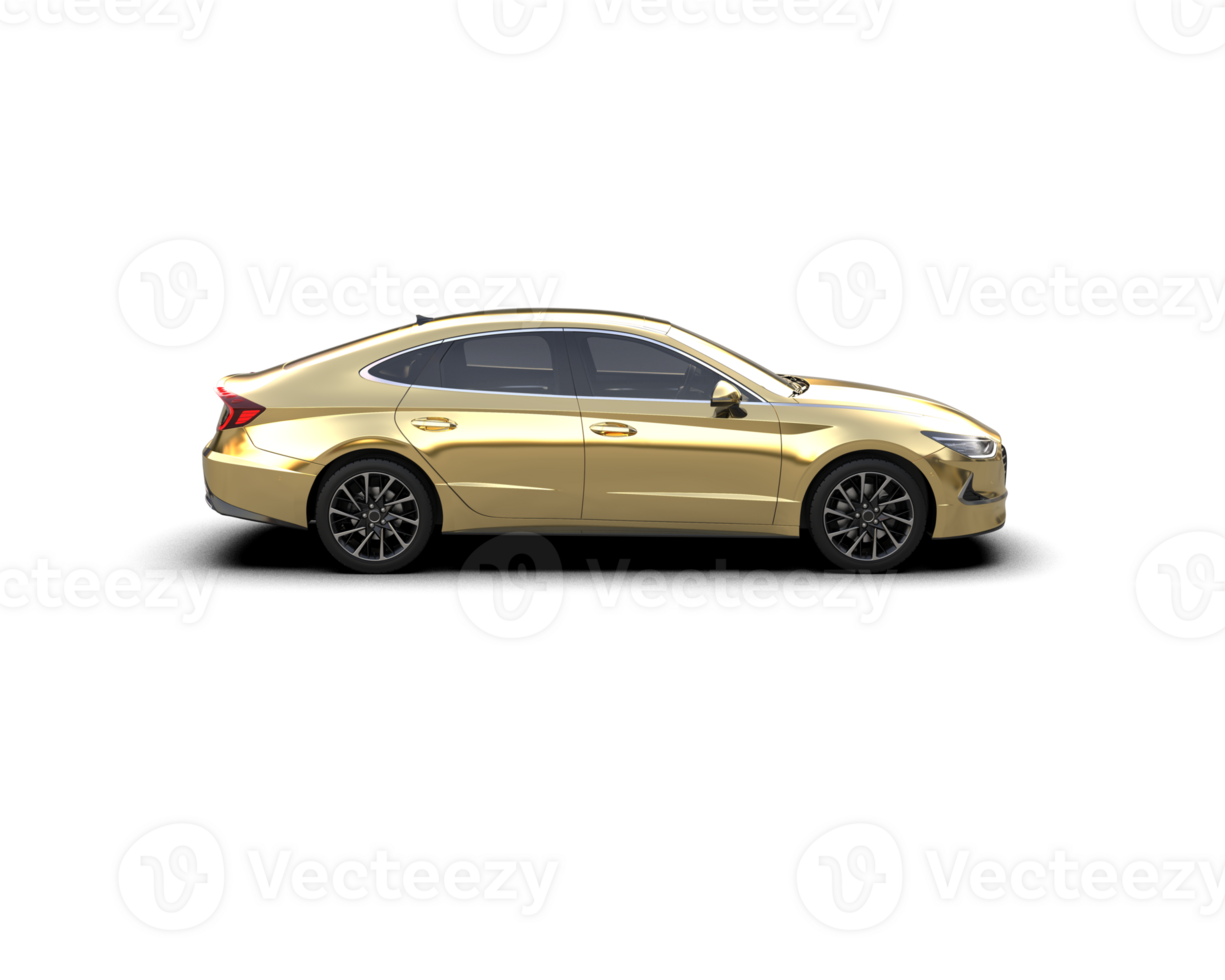 moderno coche aislado en antecedentes. 3d representación - ilustración png