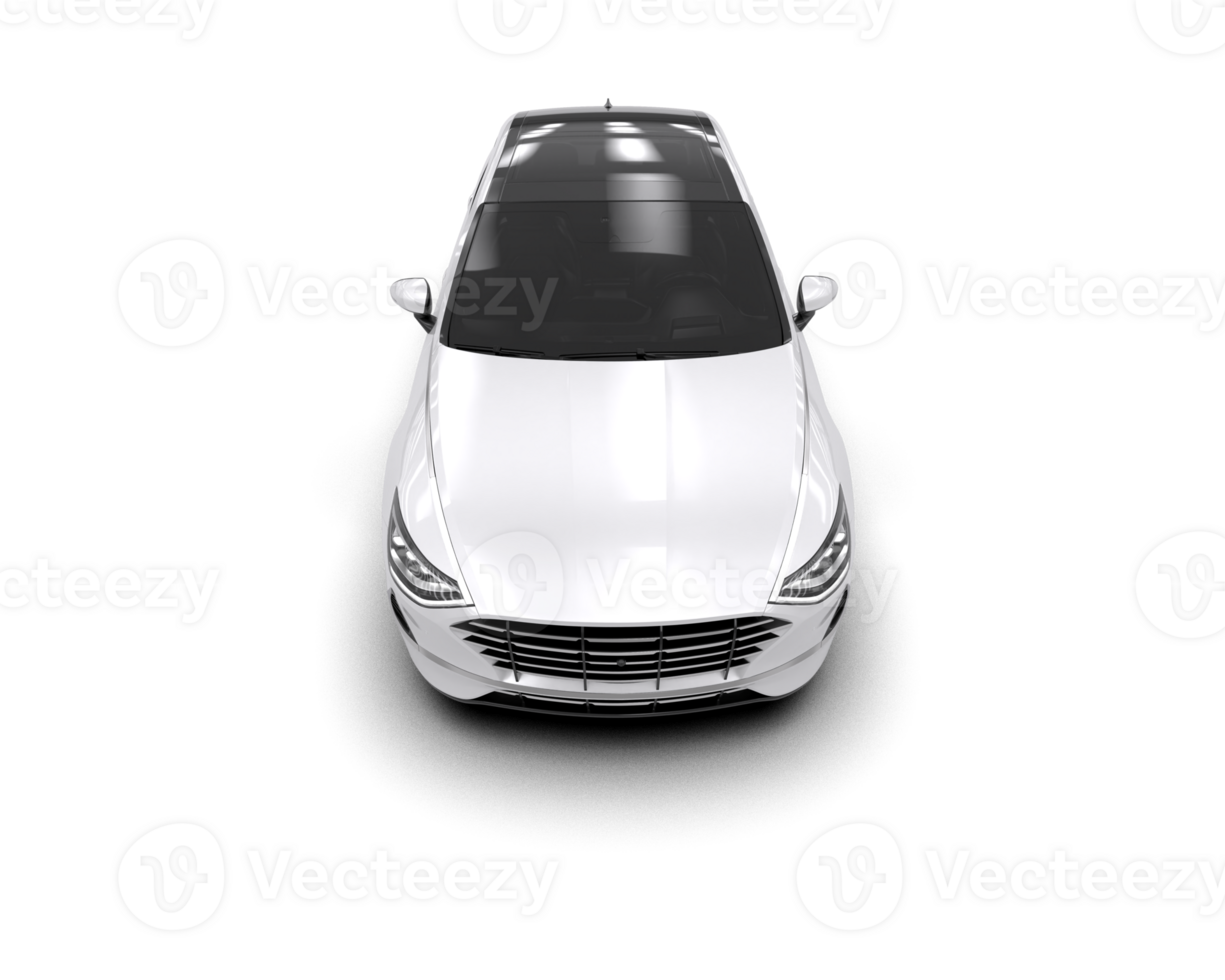 Modern car isolated on background. 3d rendering - illustration png