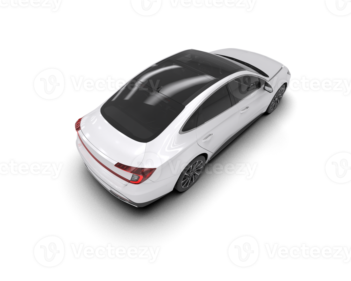 Modern car isolated on background. 3d rendering - illustration png