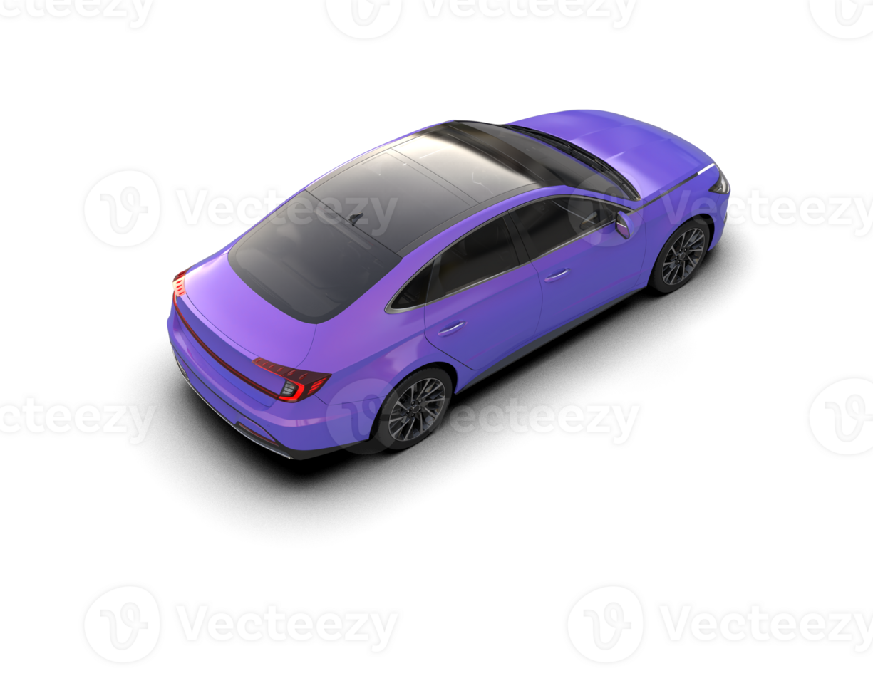 Modern car isolated on background. 3d rendering - illustration png