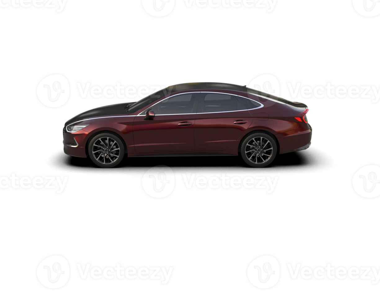 Modern car isolated on background. 3d rendering - illustration png