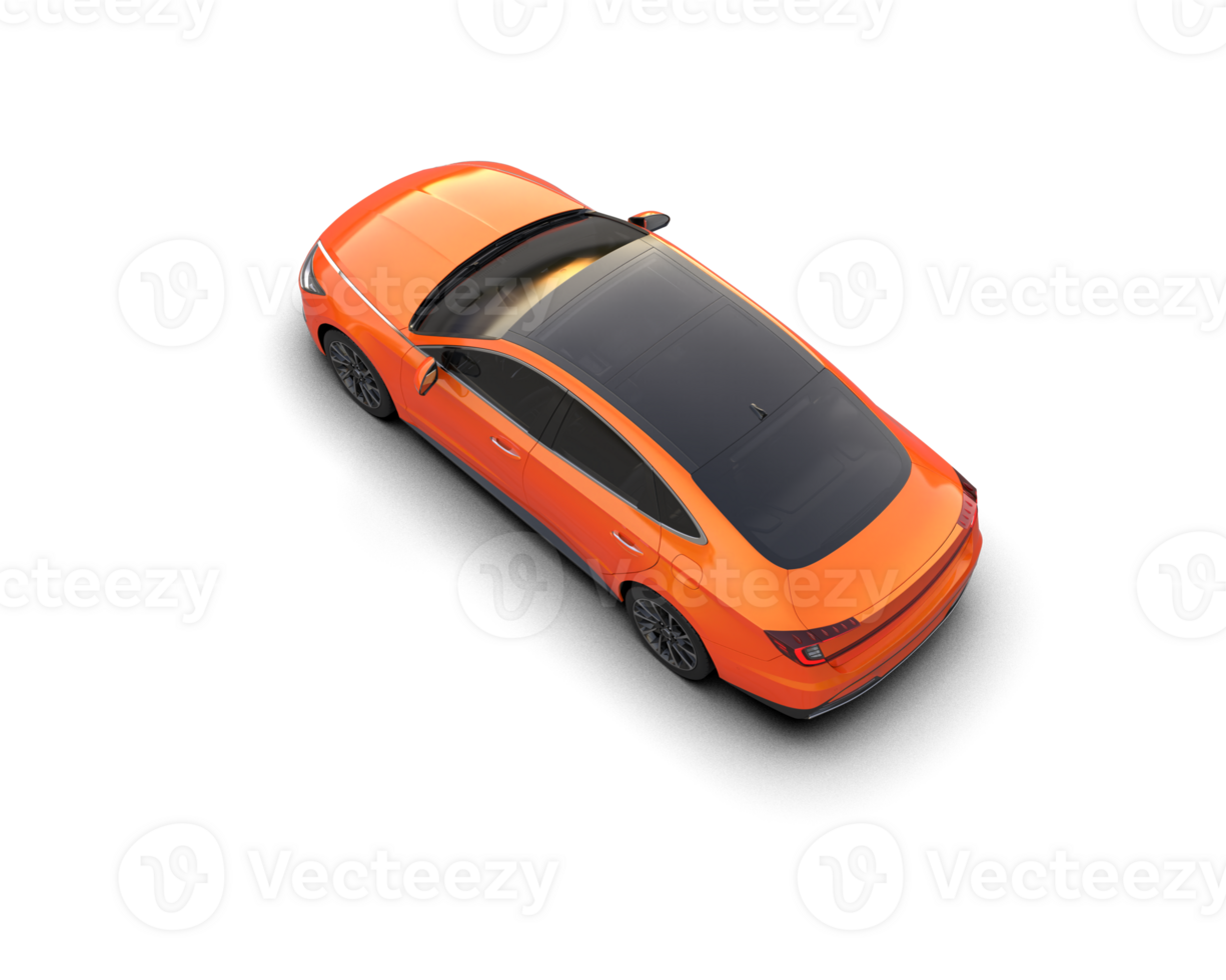 Modern car isolated on background. 3d rendering - illustration png