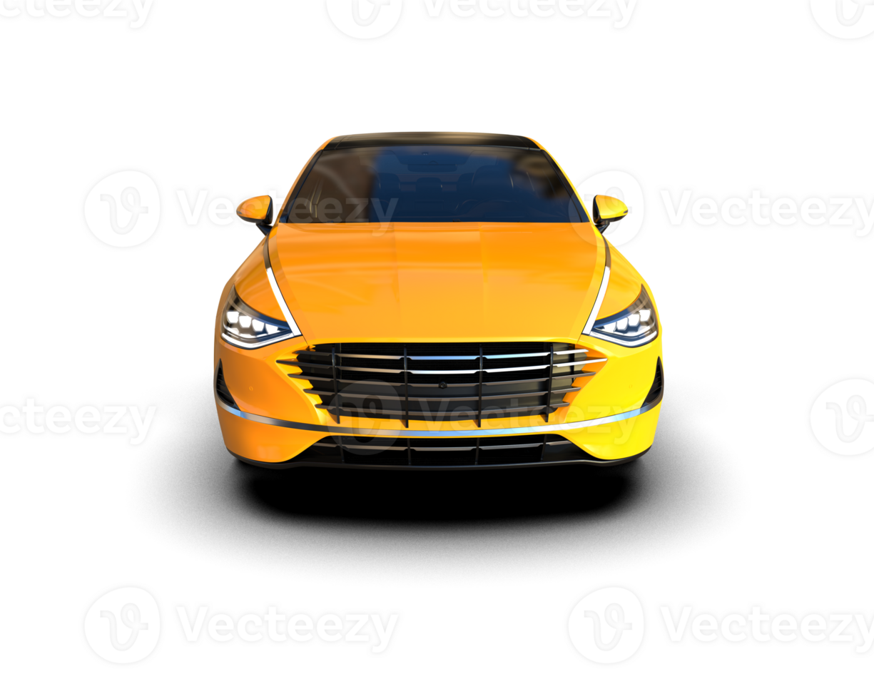 Modern car isolated on background. 3d rendering - illustration png
