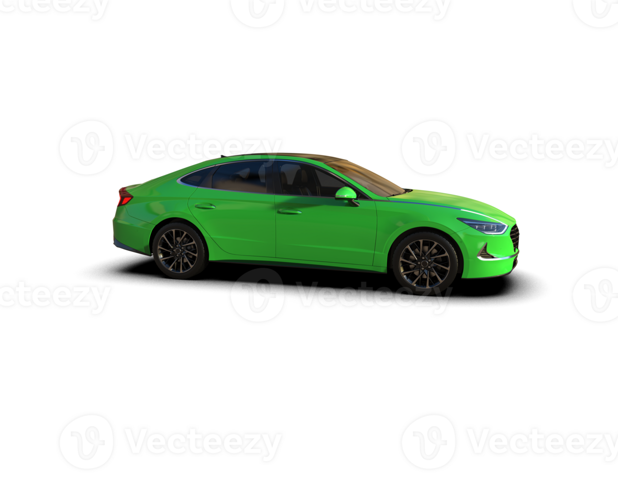 Modern car isolated on background. 3d rendering - illustration png