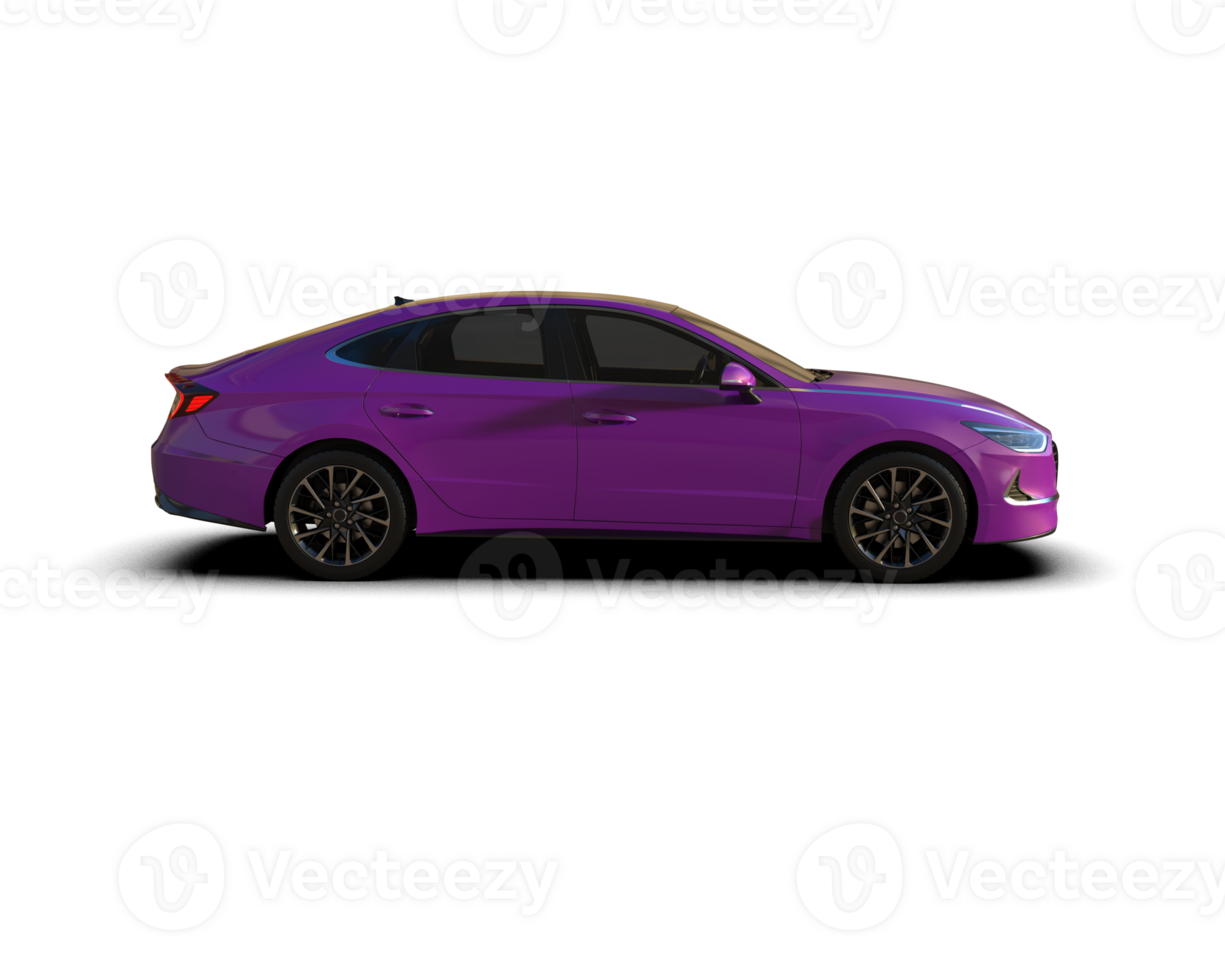 Modern car isolated on background. 3d rendering - illustration png