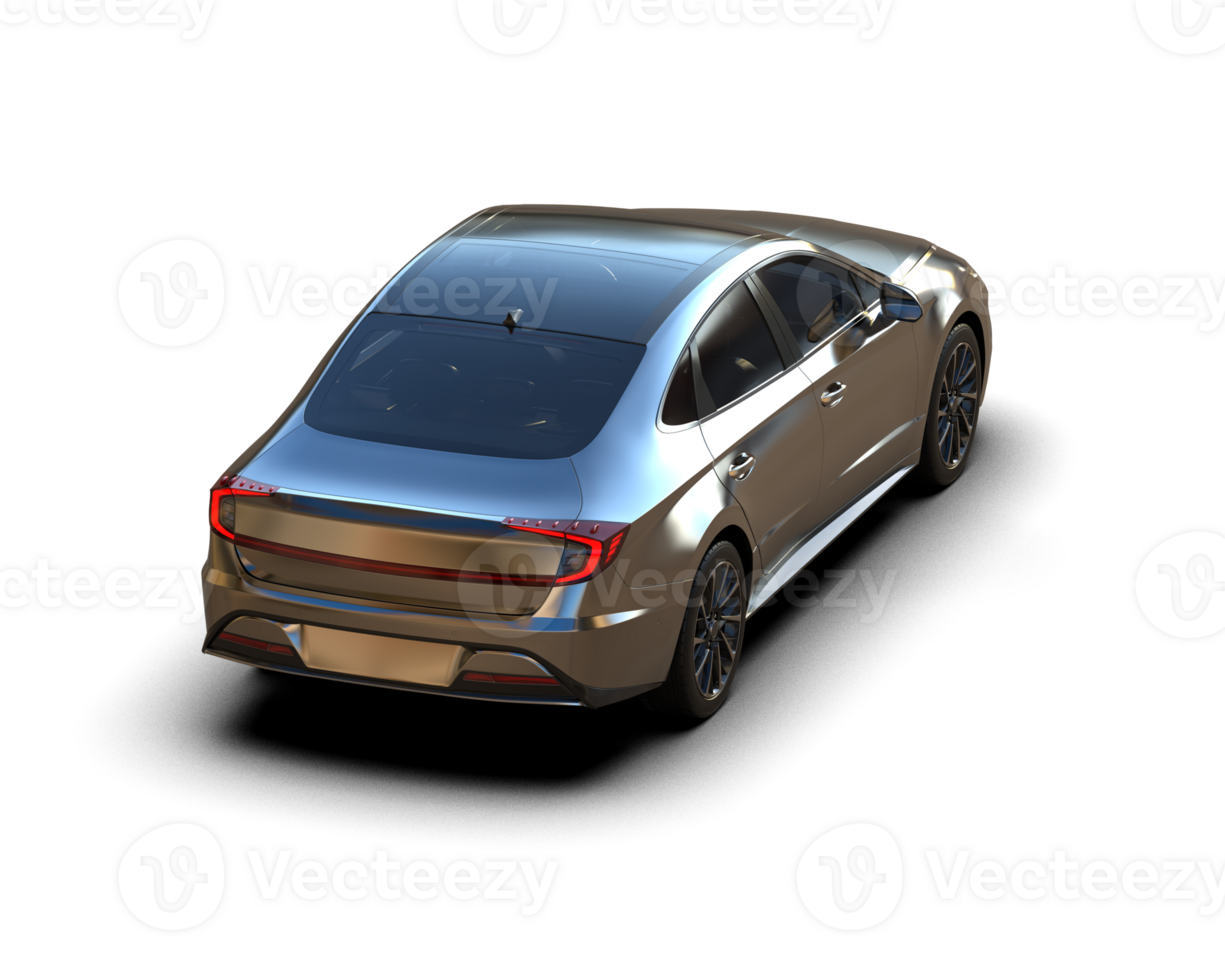 Modern car isolated on background. 3d rendering - illustration png