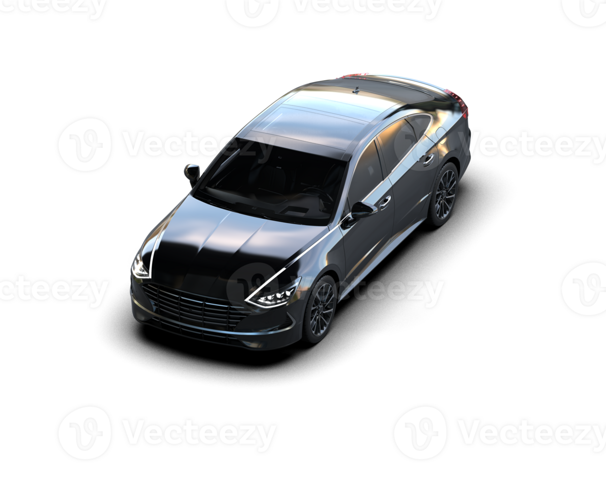 Modern car isolated on background. 3d rendering - illustration png