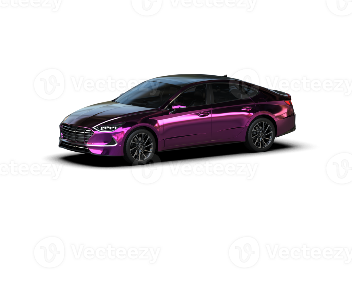 Modern car isolated on background. 3d rendering - illustration png
