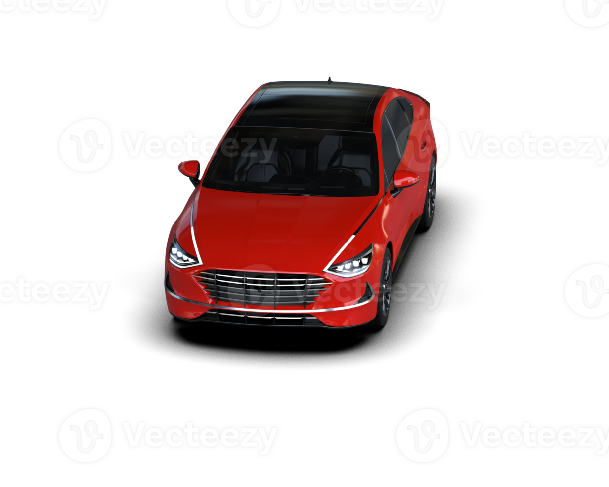 Modern car isolated on background. 3d rendering - illustration png
