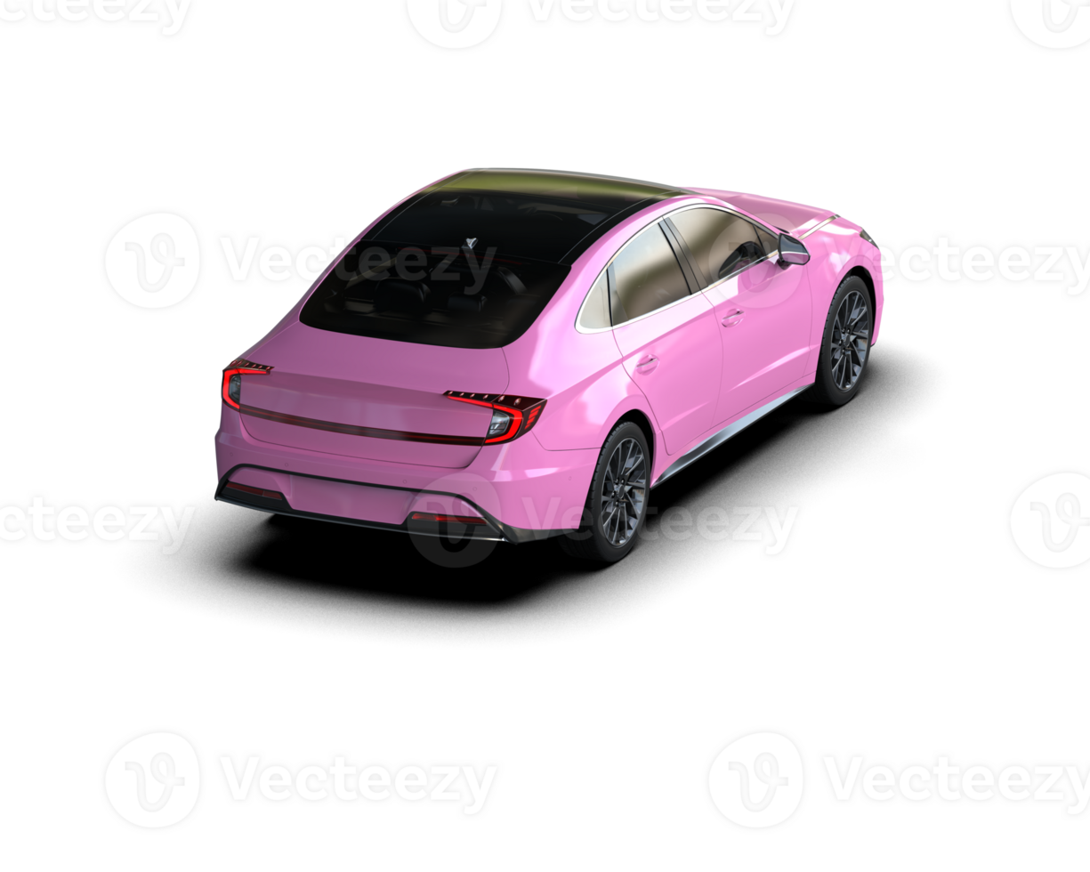 Modern car isolated on background. 3d rendering - illustration png