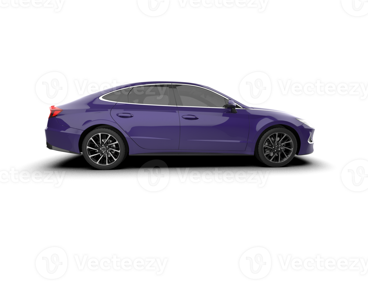 Modern car isolated on background. 3d rendering - illustration png