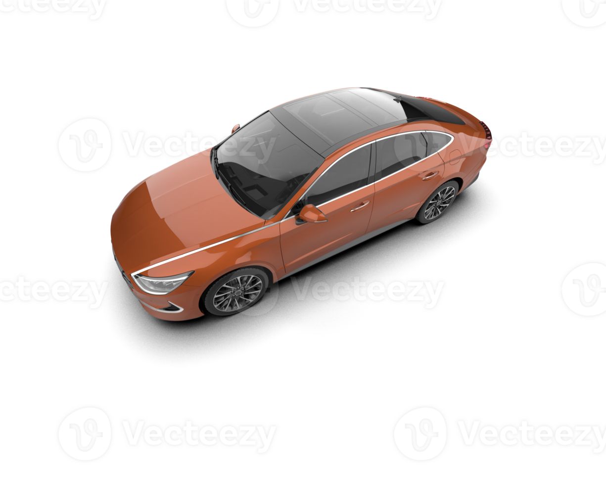 Modern car isolated on background. 3d rendering - illustration png