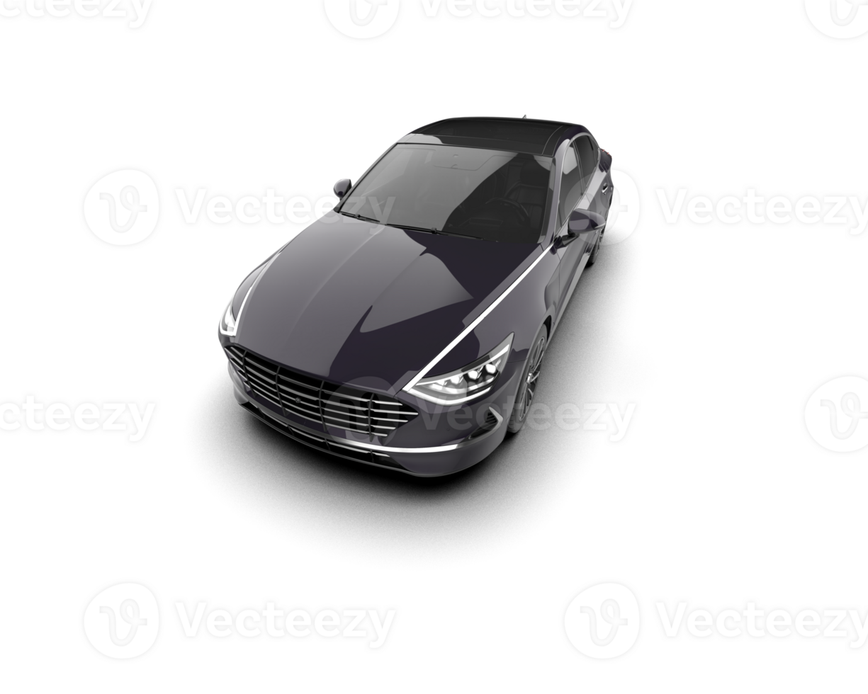 Modern car isolated on background. 3d rendering - illustration png