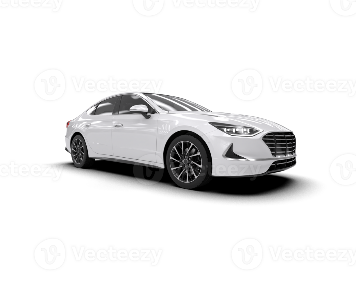 Modern car isolated on background. 3d rendering - illustration png