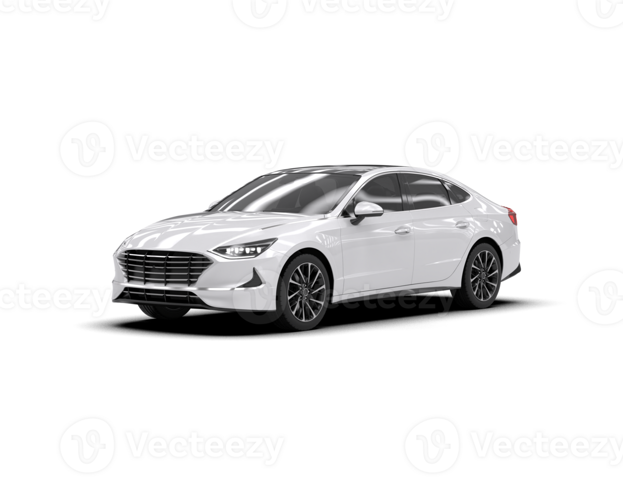 Modern car isolated on background. 3d rendering - illustration png
