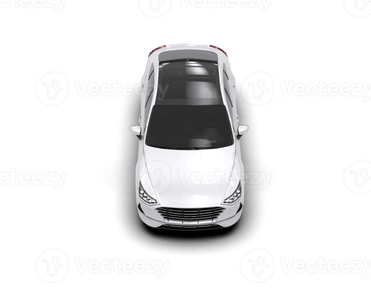 Modern car isolated on background. 3d rendering - illustration png