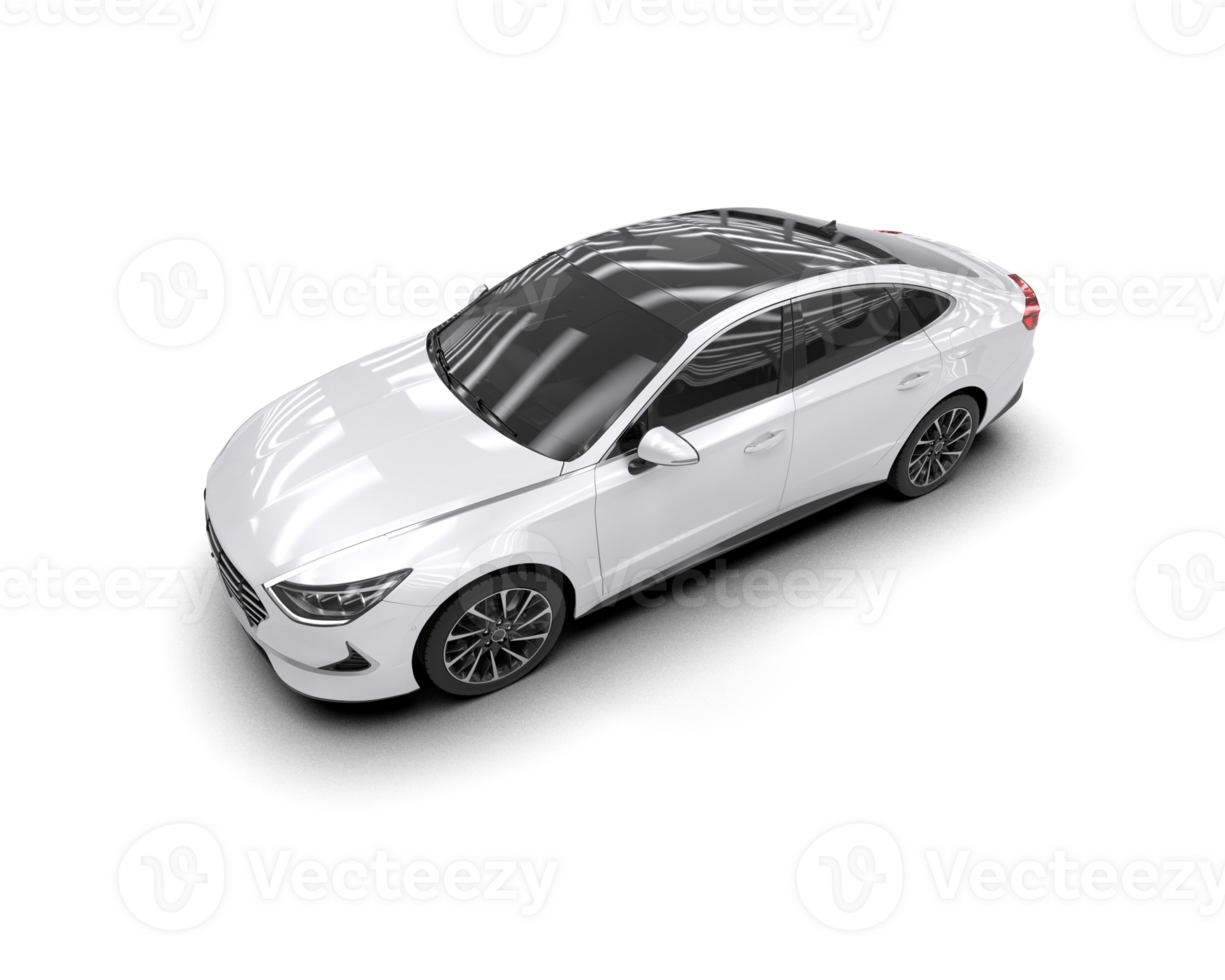 Modern car isolated on background. 3d rendering - illustration png