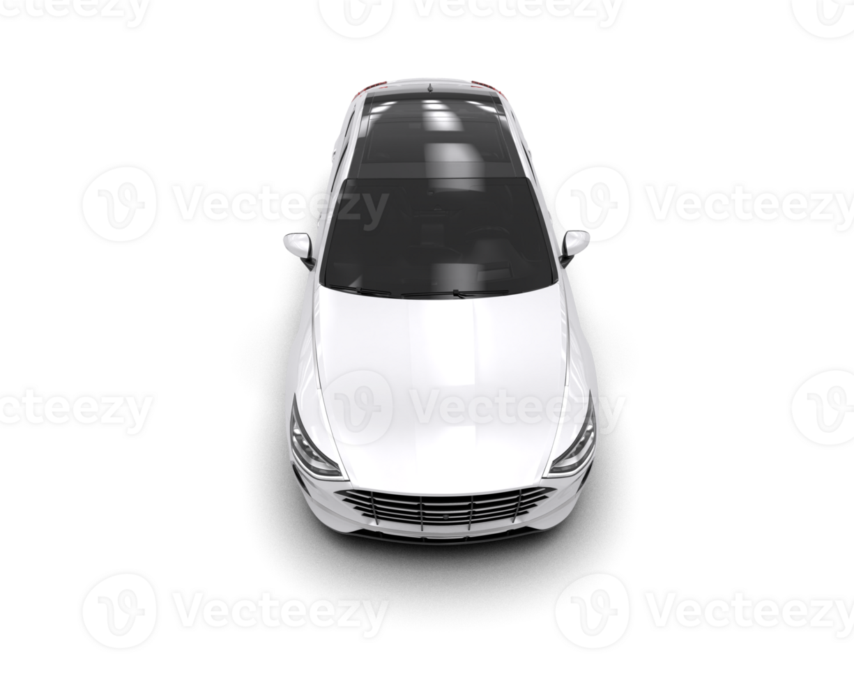 Modern car isolated on background. 3d rendering - illustration png