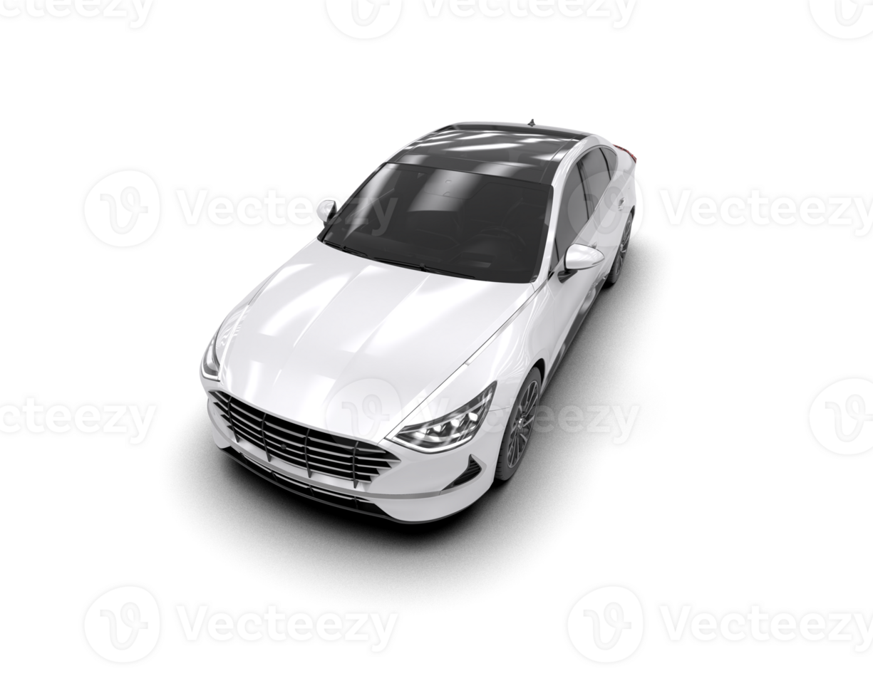 Modern car isolated on background. 3d rendering - illustration png