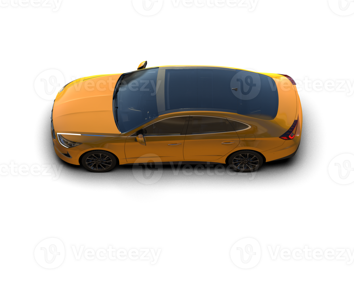 Modern car isolated on background. 3d rendering - illustration png