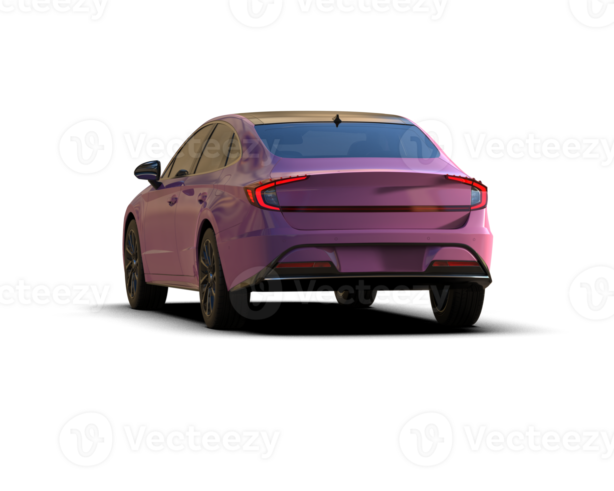 Modern car isolated on background. 3d rendering - illustration png