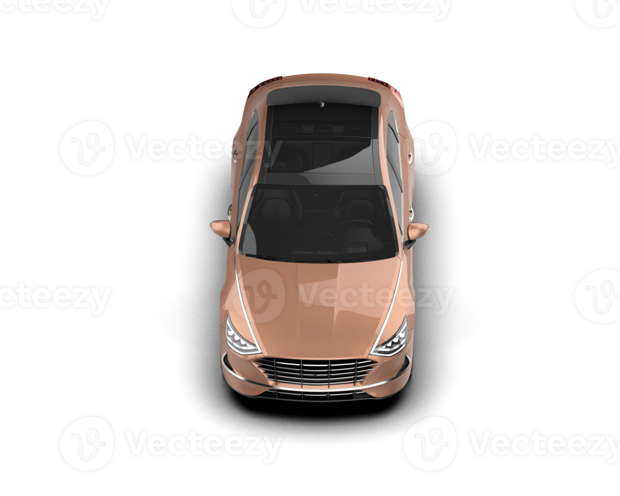 Modern car isolated on background. 3d rendering - illustration png