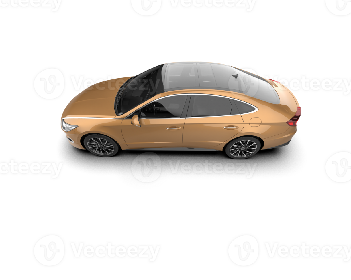 Modern car isolated on background. 3d rendering - illustration png