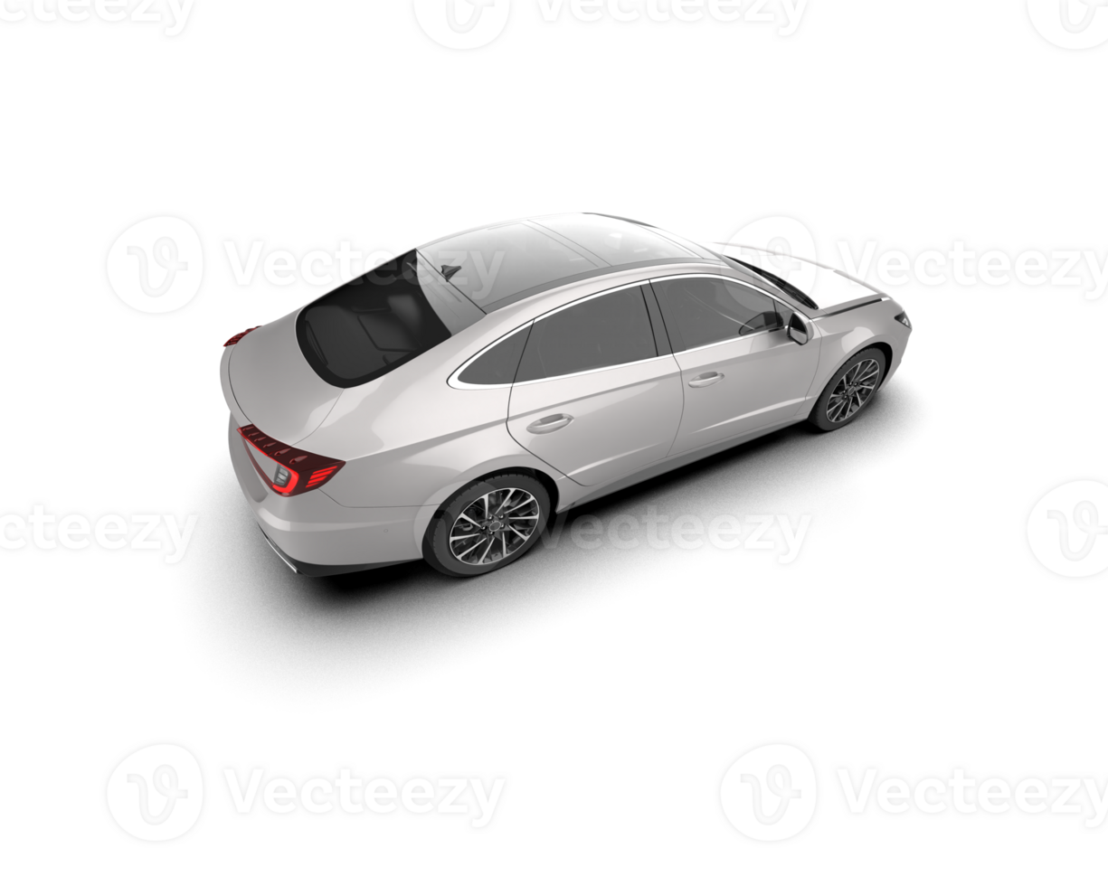 Modern car isolated on background. 3d rendering - illustration png