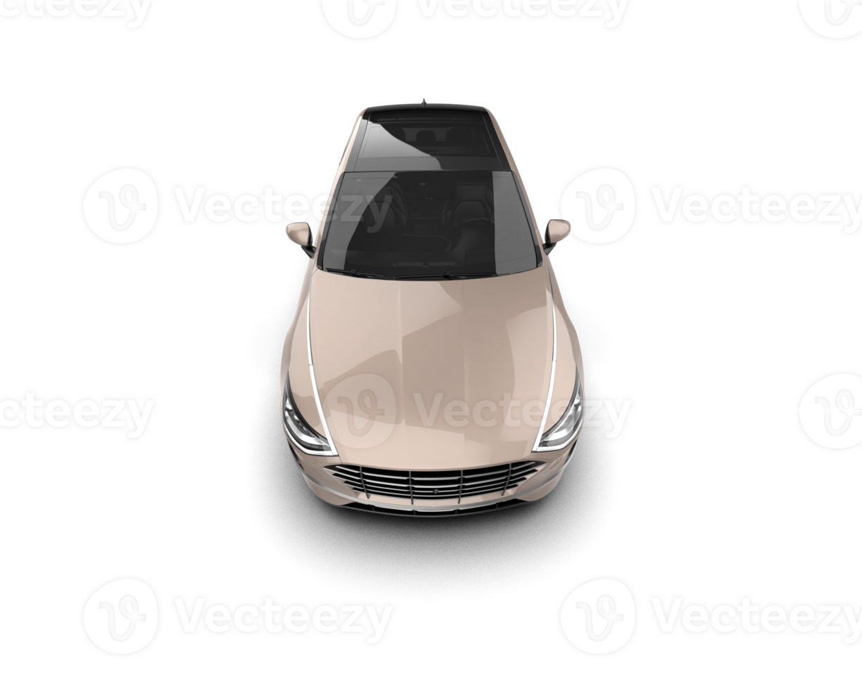 Modern car isolated on background. 3d rendering - illustration png