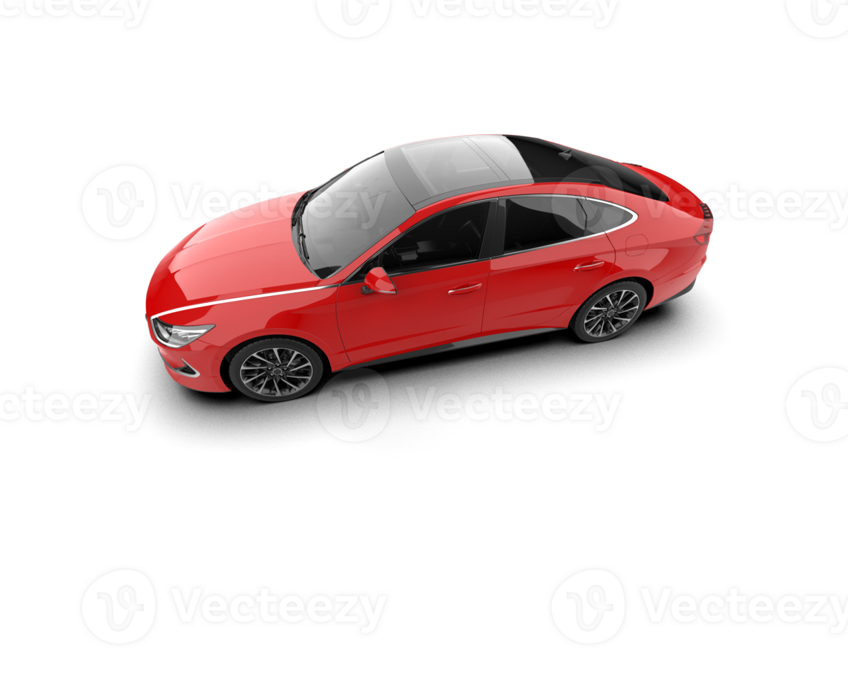 Modern car isolated on background. 3d rendering - illustration png