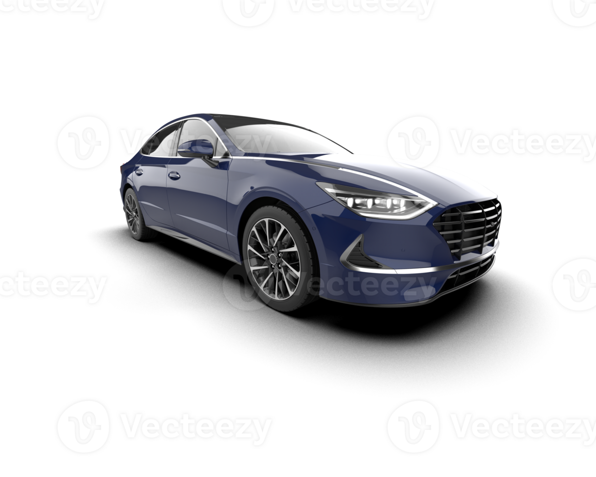 Modern car isolated on background. 3d rendering - illustration png