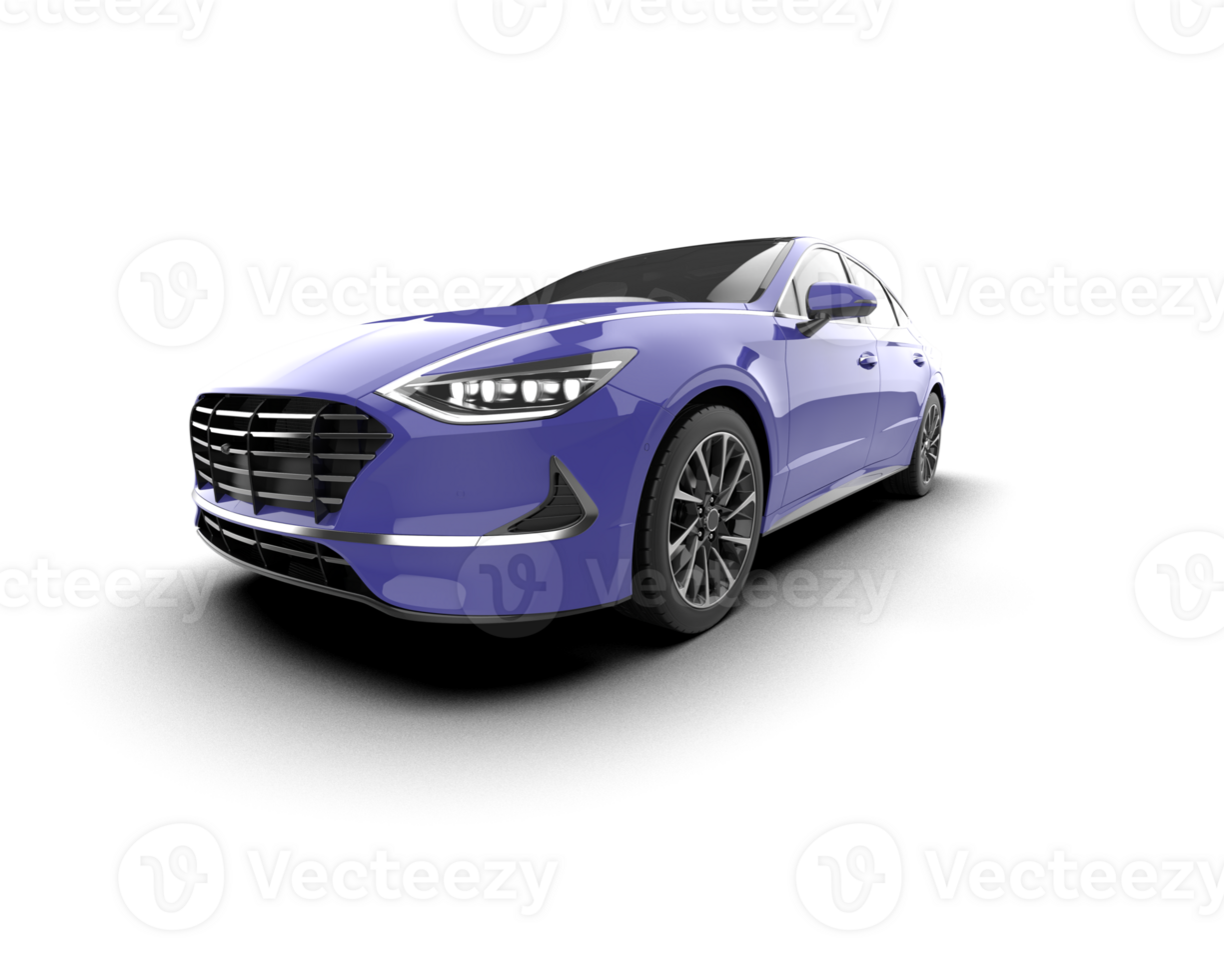 Modern car isolated on background. 3d rendering - illustration png