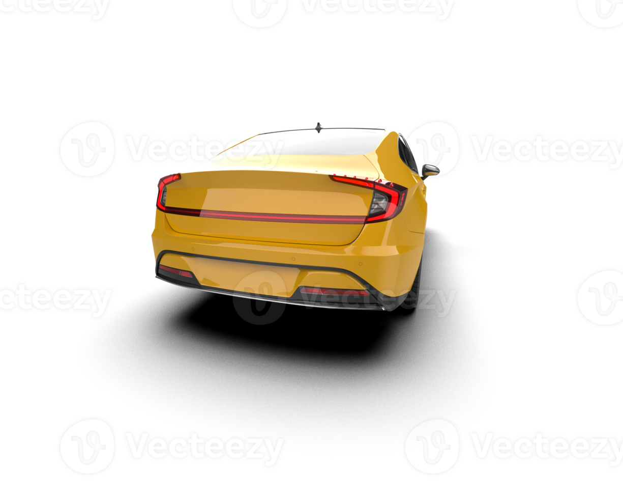 Modern car isolated on background. 3d rendering - illustration png