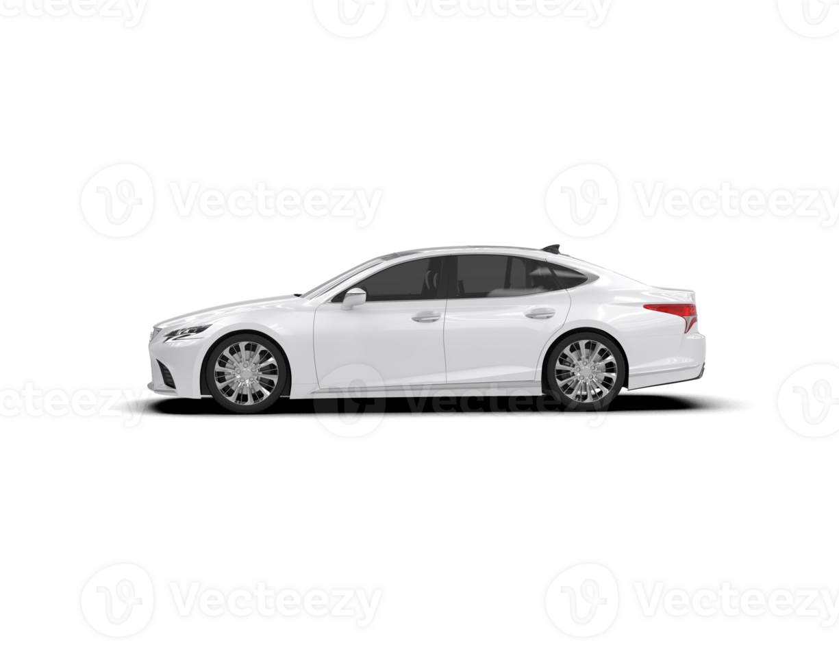 Modern car isolated on background. 3d rendering - illustration png
