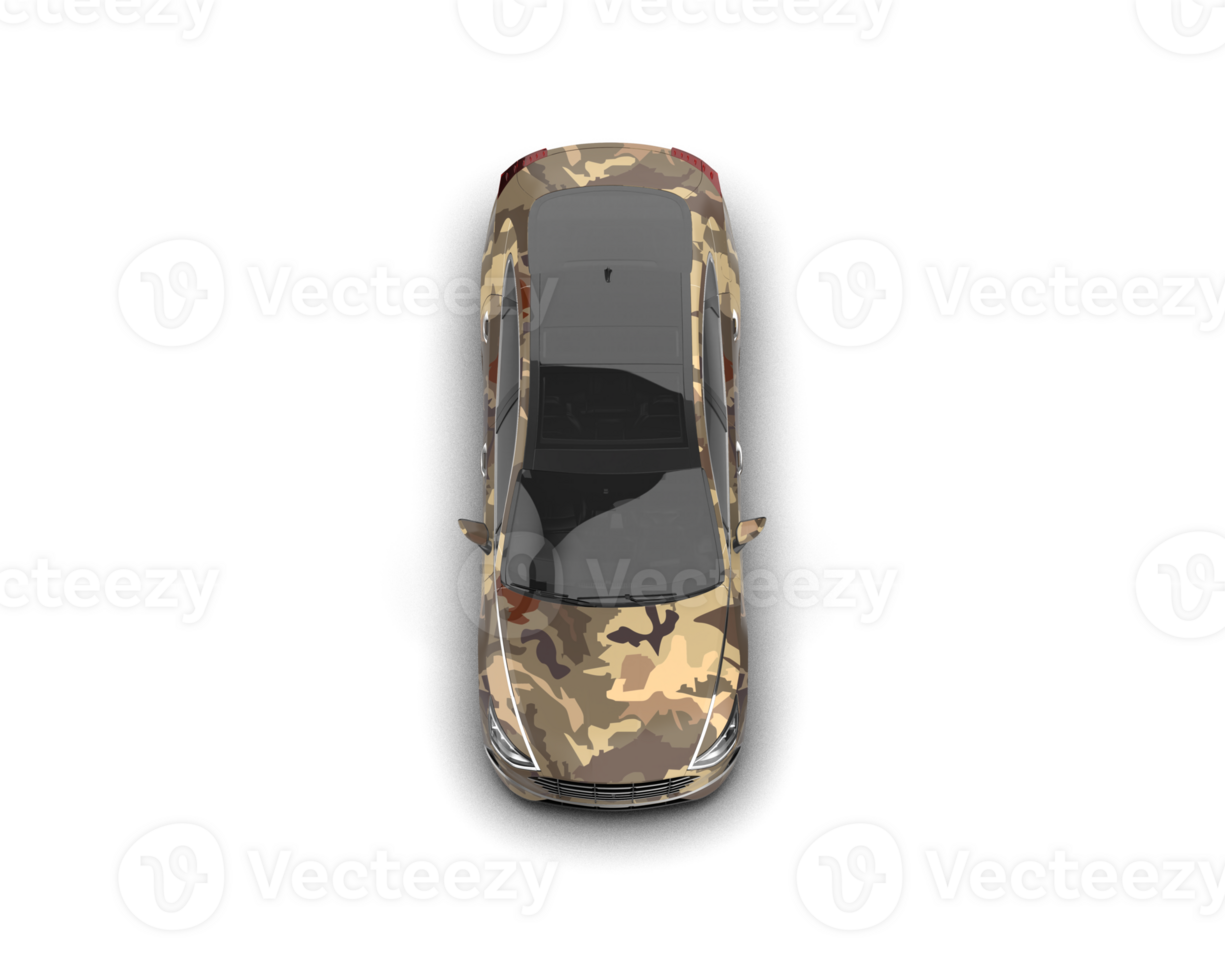 Modern car isolated on background. 3d rendering - illustration png