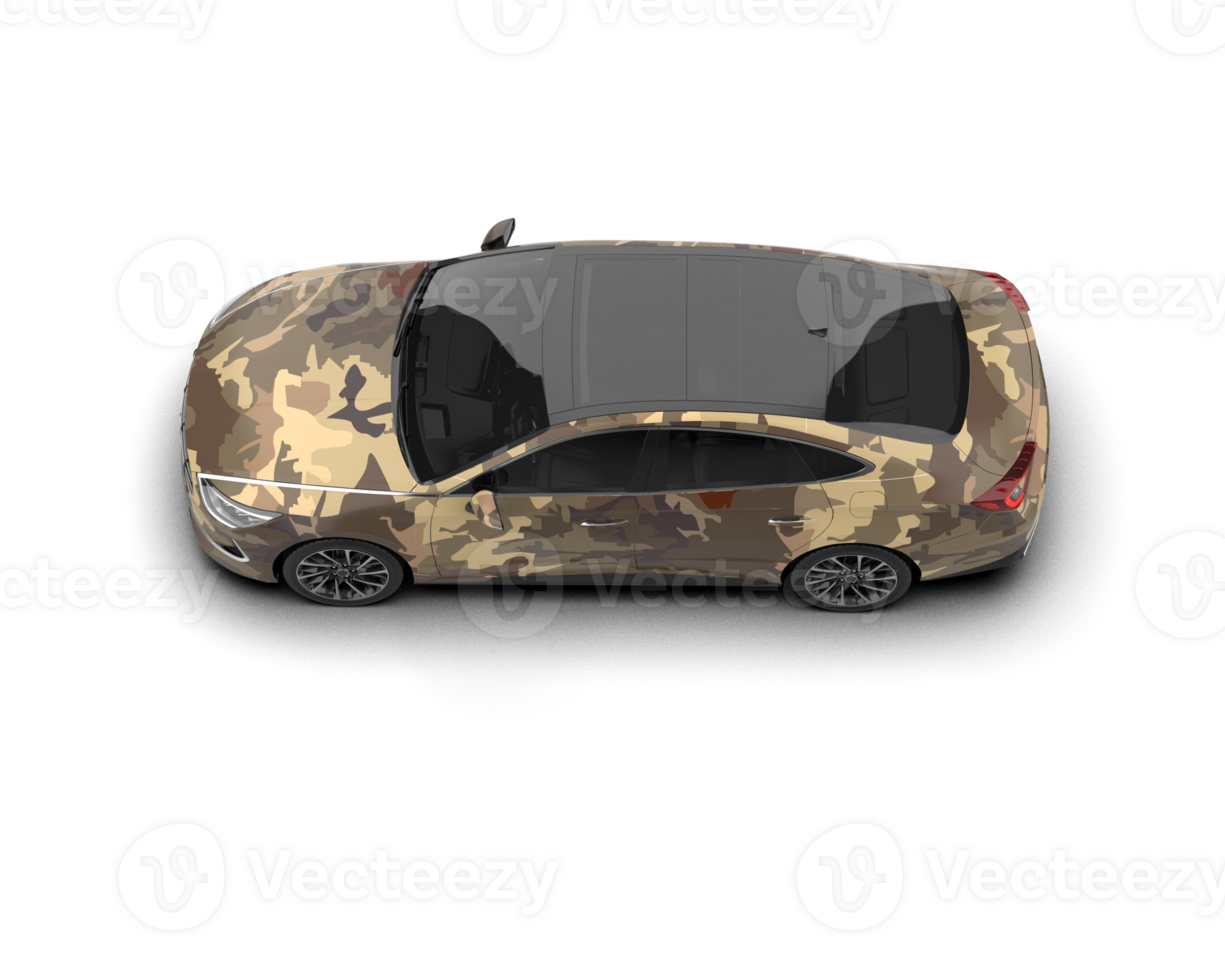 Modern car isolated on background. 3d rendering - illustration png