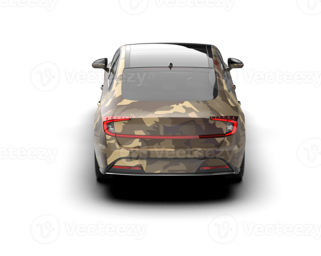 Modern car isolated on background. 3d rendering - illustration png