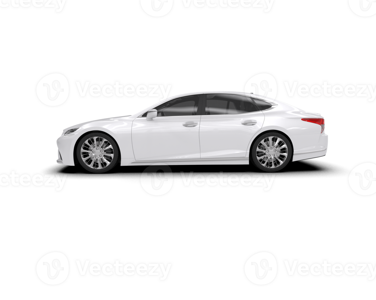 Modern car isolated on background. 3d rendering - illustration png
