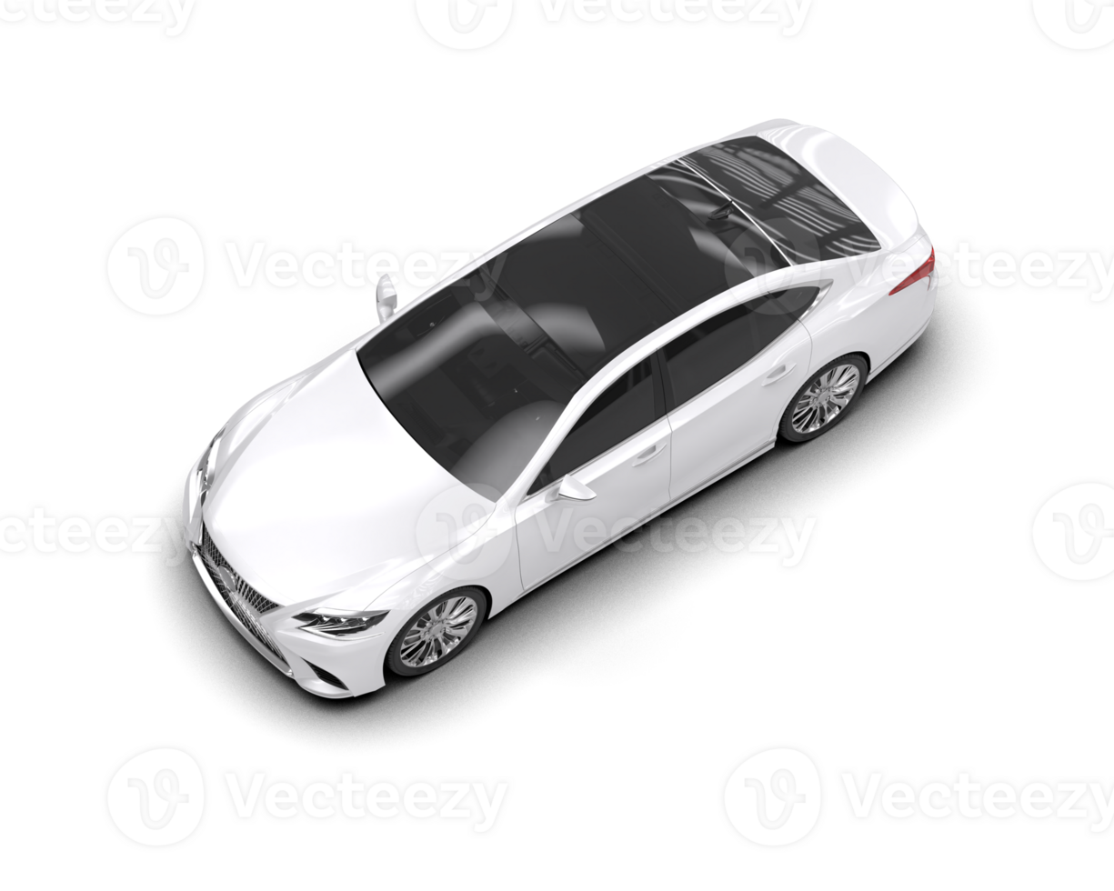 Modern car isolated on background. 3d rendering - illustration png