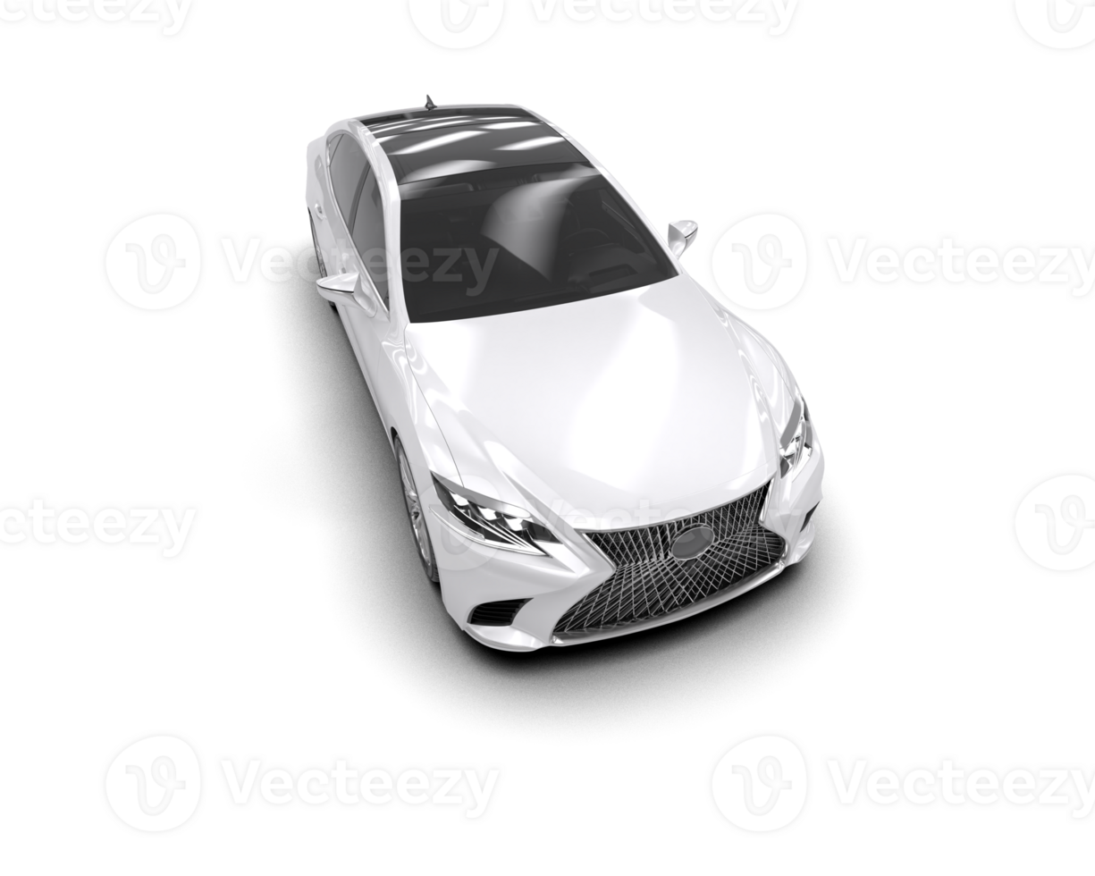 Modern car isolated on background. 3d rendering - illustration png