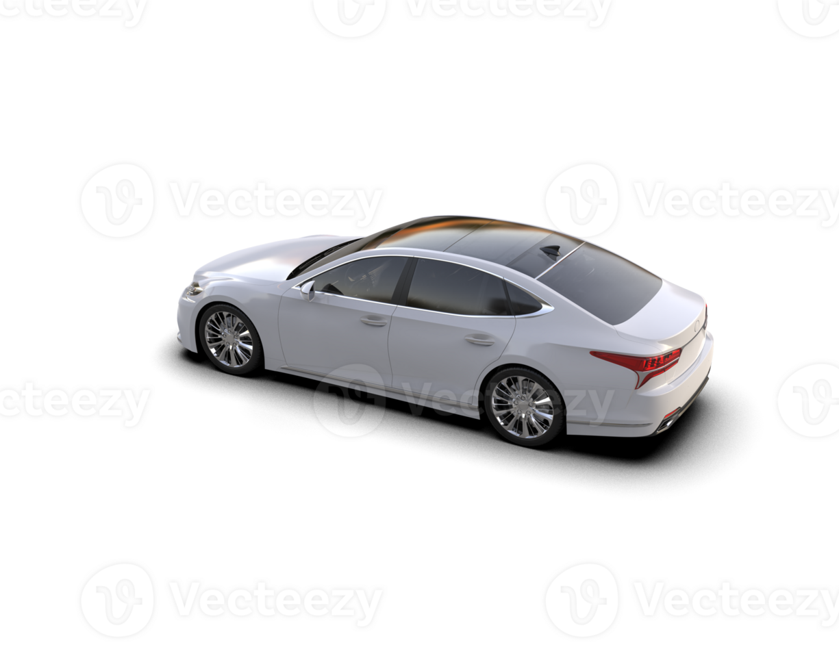 Modern car isolated on background. 3d rendering - illustration png