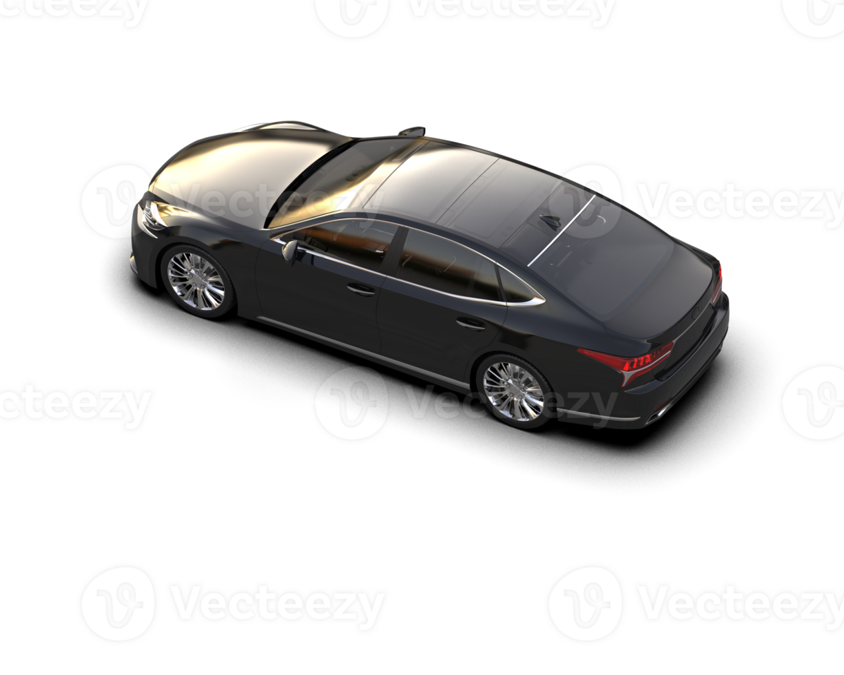 Modern car isolated on background. 3d rendering - illustration png