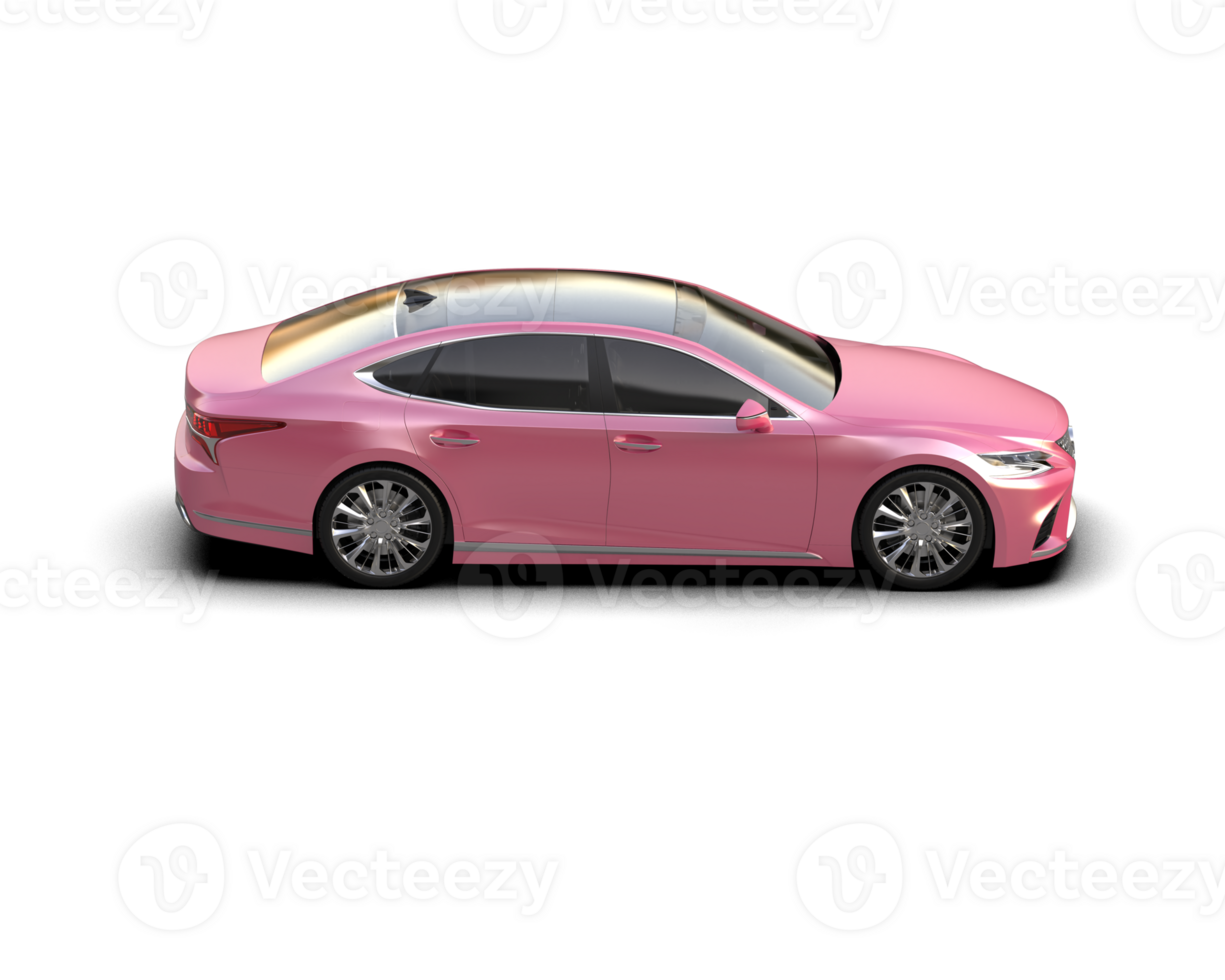 Modern car isolated on background. 3d rendering - illustration png