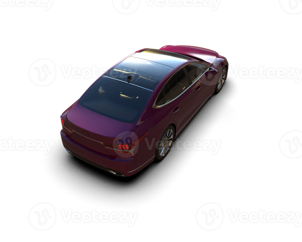 Modern car isolated on background. 3d rendering - illustration png