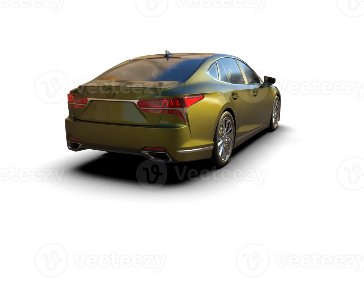 Modern car isolated on background. 3d rendering - illustration png