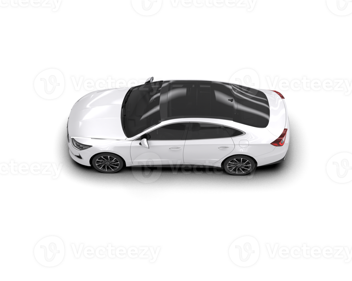 Modern car isolated on background. 3d rendering - illustration png