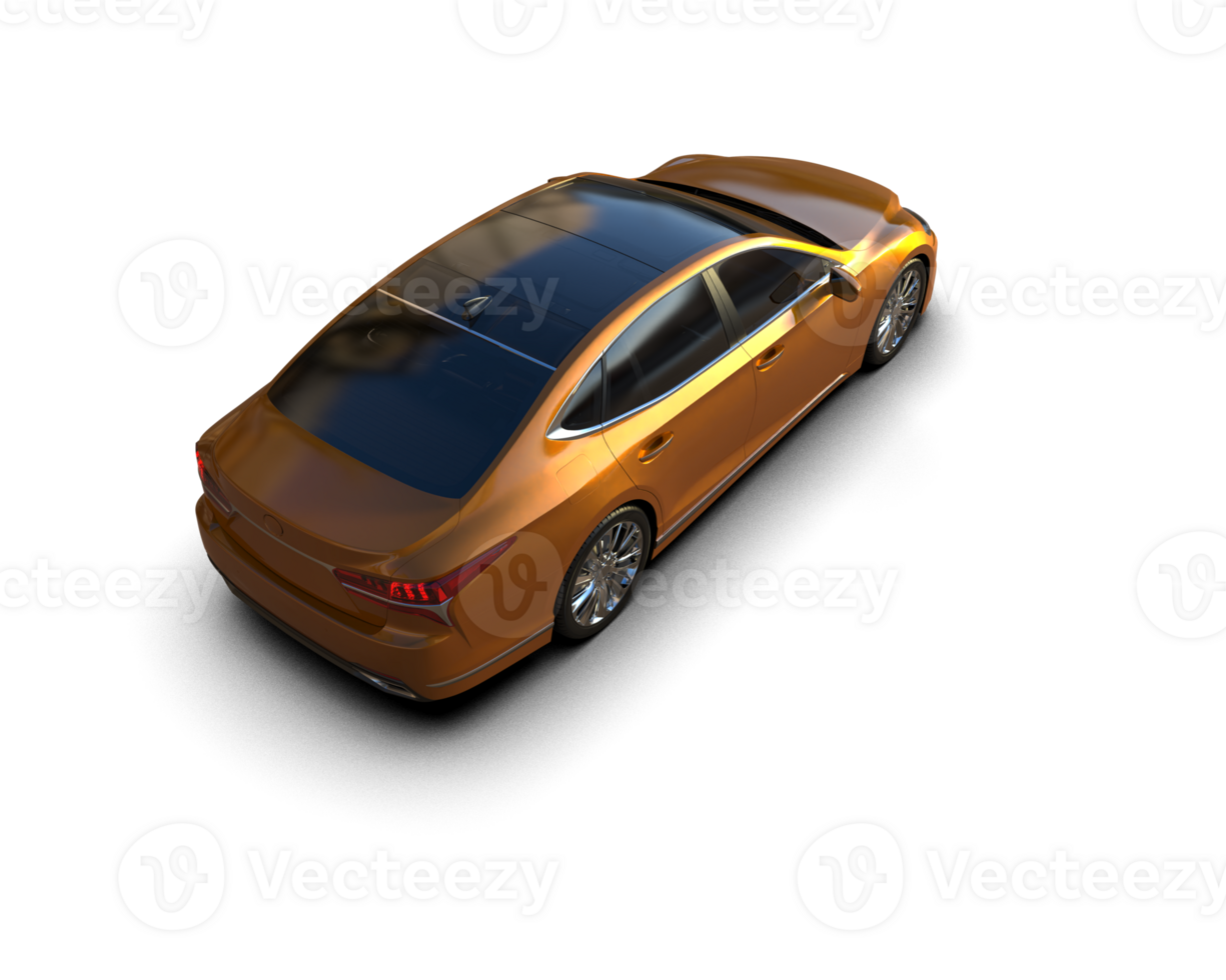 Modern car isolated on background. 3d rendering - illustration png
