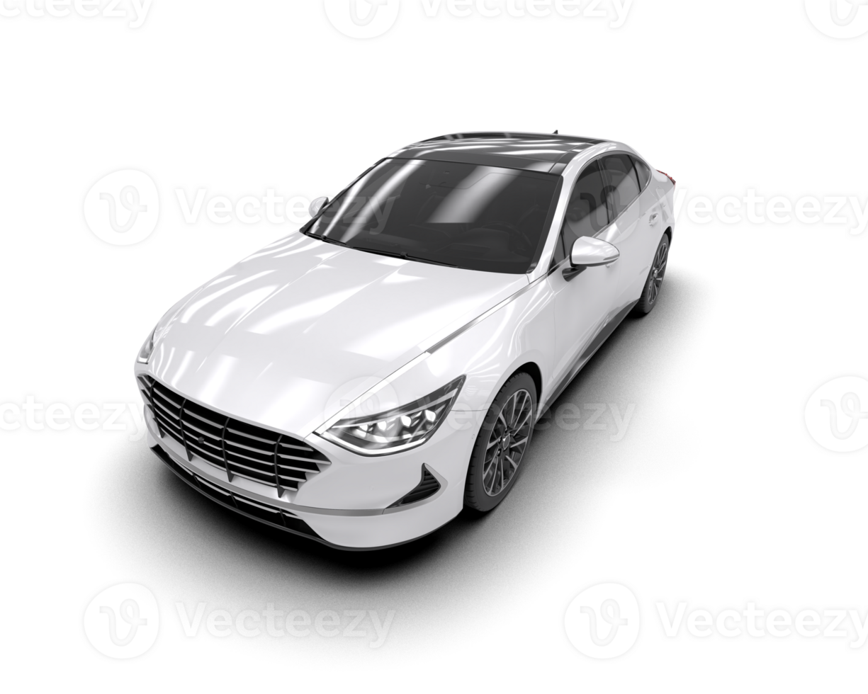 Modern car isolated on background. 3d rendering - illustration png