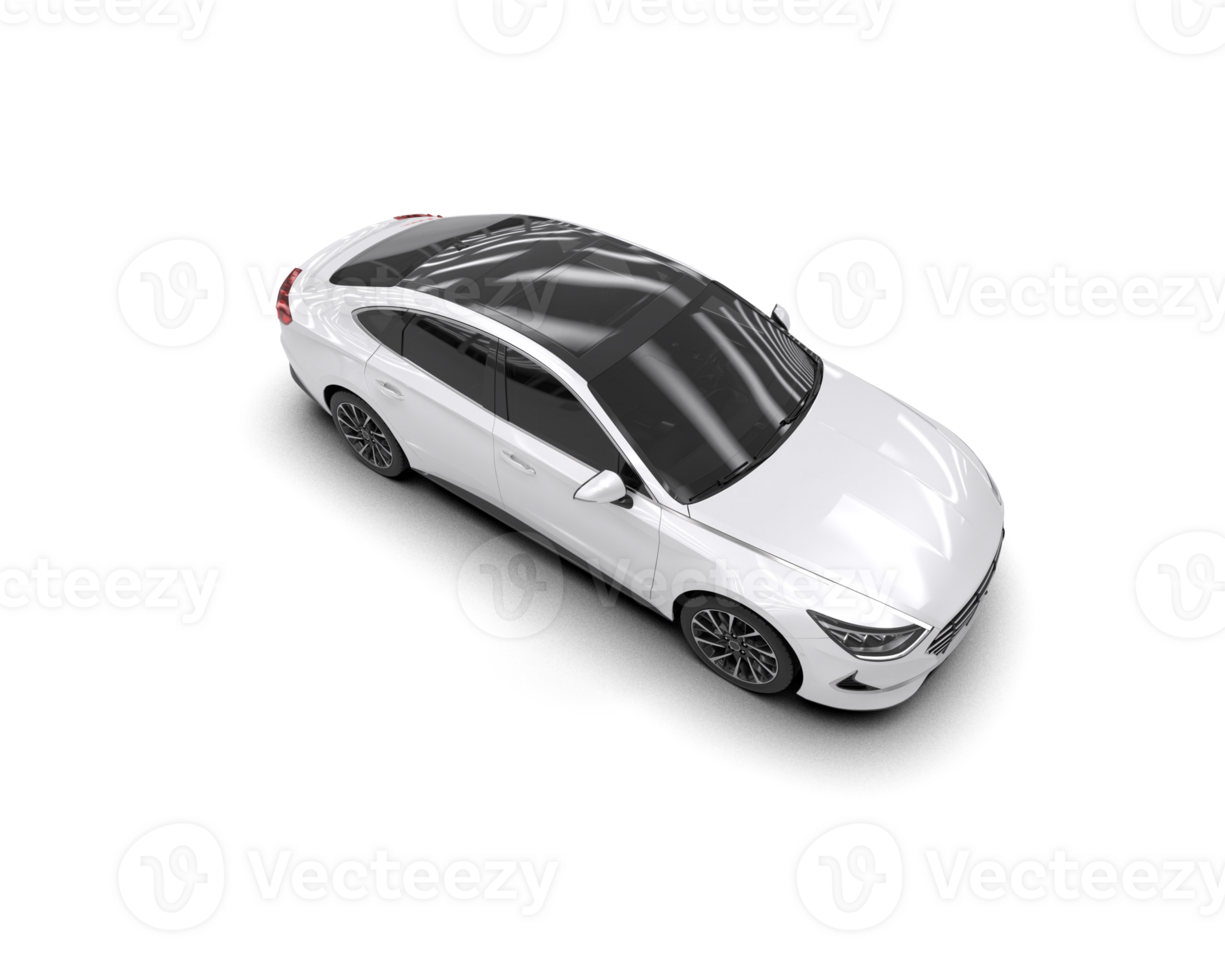 Modern car isolated on background. 3d rendering - illustration png